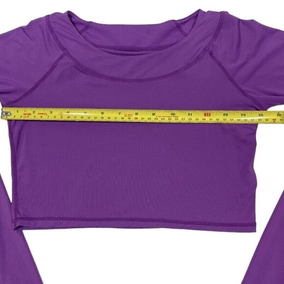 BloqUV Women's Crop Top Shirt XXS Magenta 50 UPF Sun Block Outdoors Cover-Up EUC - Picture 8 of 11
